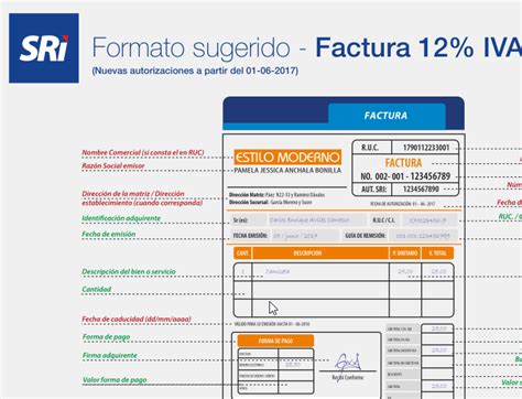 Número De Factura Acorde Al Sri Ecuador Factumarket Sistema De