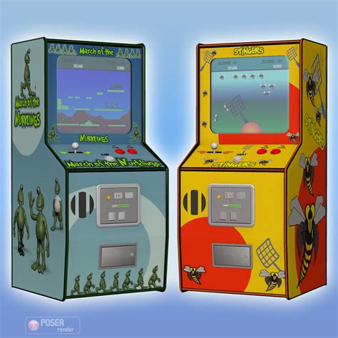 Outsource your 3d model project and get it quickly done and delivered remotely online. Arcade Game Machines 3D Models Simon-3D