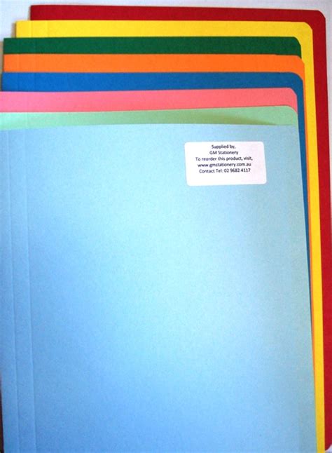Avery Coloured Manilla Folders Gm Stationery