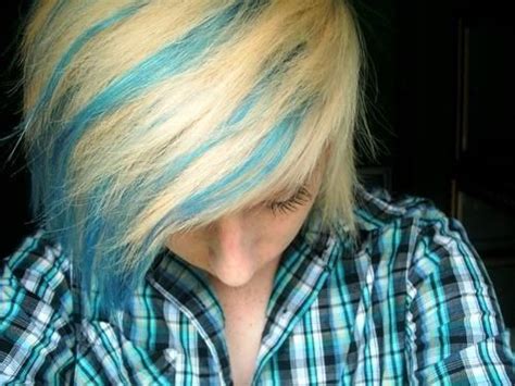 Blue Blonde Hair Styles Blonde And Blue Hair Bleach Blonde Hair