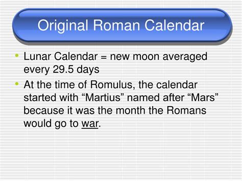 Ppt Roman Calendar Powerpoint Presentation Free Download Id4691281