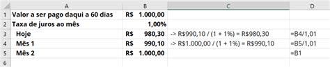 Eletrodo Mob Lia Nomear Calculo Valor Presente Excel Continuar Catastr Fico Marca