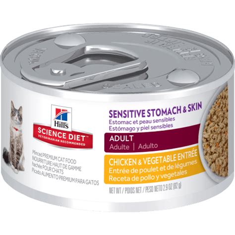 Used to be sick with other foods but this is easy for my older cat to digest. Hill's® Science Diet® Sensitive Stomach & Skin Chicken ...