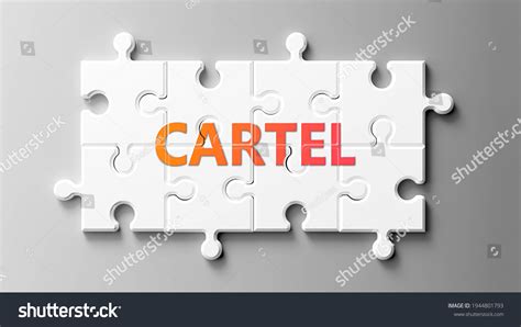 Cartel Complex Like Puzzle Pictured Word Stock Illustration 1944801793