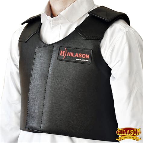 Equestrian Horse Riding Vest Safety Protective Junior Leather Rodeo