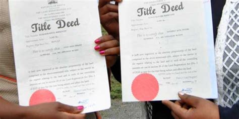 What Replacement Of All Title Deeds In Kenya Means For You