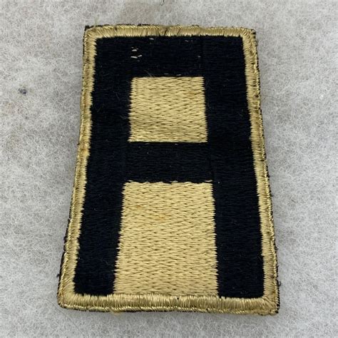 Ww2 Us 1st Army Patch English Made Fitzkee Militaria Collectibles