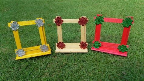 How To Make A Picture Frame Using Popsicle Stick Easy Craft Stick