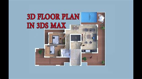 How To Make 3d Floor Plan 3ds Max Part I Youtube