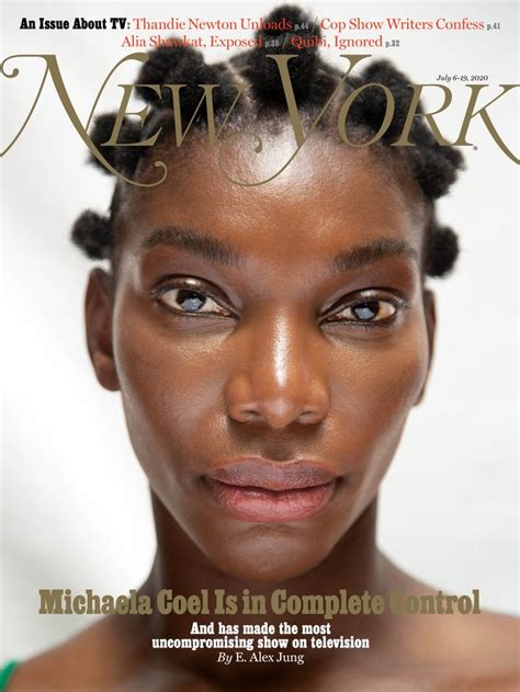 On The Cover of New York Magazine's TV Issue: Michaela Coel -- New York ...