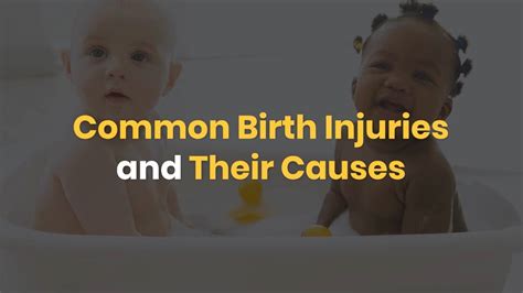 Common Birth Injuries And Their Causes Youtube
