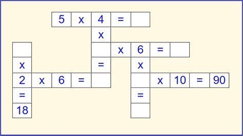 Multiplication Crossword Puzzles Pdf Online