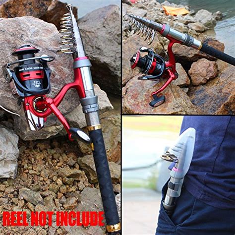 Sougayilang Portable Pocket Fishing Rods Graphite Carbon Fiber Spinning