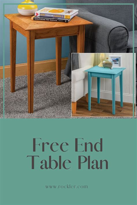 DIY Side End Table Plan | End table plans, Woodworking projects diy