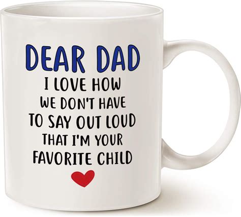 Mauag Fathers Day Ts Funny Coffee Mug For Dad Dear Dad