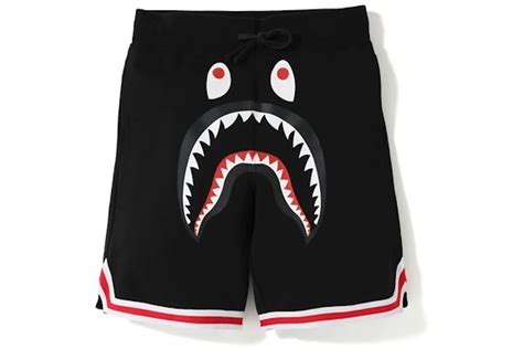 Bape Shark Basketball Sweat Shorts Black Mens Ss19 Us