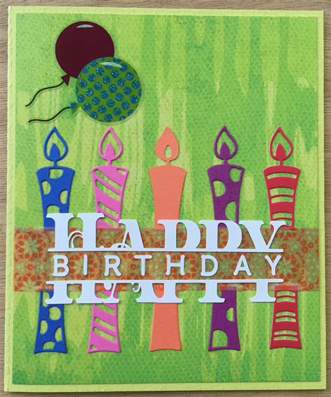 Birthday Card With Candles And Balloons Birthday Cards Kids Rugs Cards