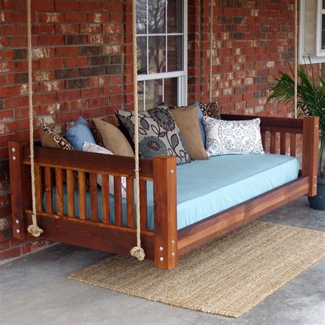 Tmp Outdoor Furniture Traditional Red Cedar Daybed Swing Daybed Swing
