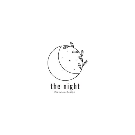 Premium Vector Moon Night Logo Design Vector Graphic Icon Symbol