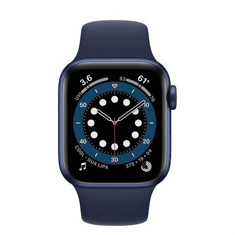 The future of health is on your wrist. Apple Watch Series 6 Blue Aluminium Case with Deep Navy ...
