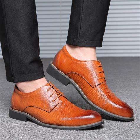 Hot Large Size Genuine Leather Business Mens Dress Shoes