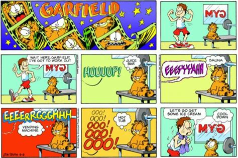 Some Workout Garfield Comics Comics Funny Comics