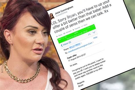 Josie Cunningham Rejects £30000 Offer From Stranger To Shut Up And