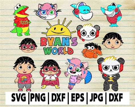 Welcome to ryan's world, celebrating all things @ryantoysreview! 13 Ryans World Toy Review You Tube Kids characters svg ...