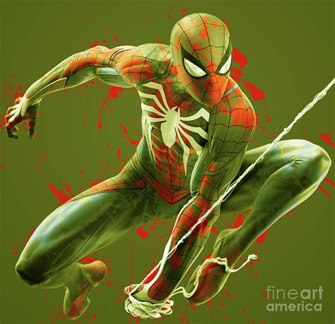 Spider Man 42 Digital Art By Prar K Arts