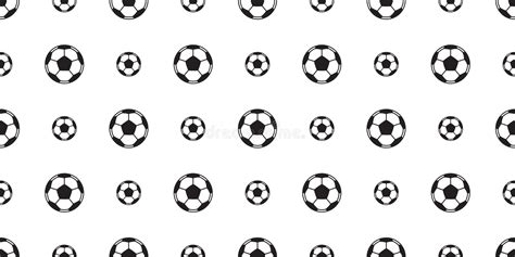 Soccer Ball Seamless Pattern Vector Football Tile Background Wallpaper