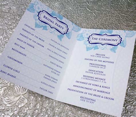 hydrangea  page booklet wedding program template