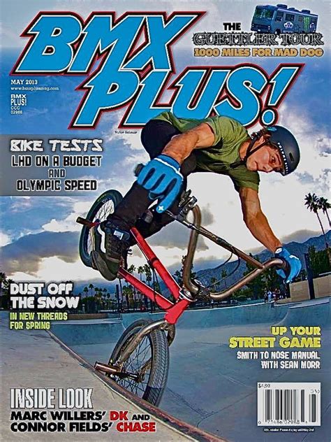 Bmx Freestyle Team Rider Victor Salazar On The Cover Of Bmx Plus