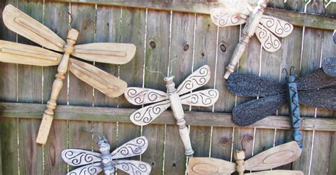Fan Blade Dragonflies Table Leg Dragonflies Lucy Designs Diy Outdoor