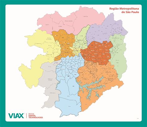 Mapa SP e Região Metropolitana com Bairros Citimaps