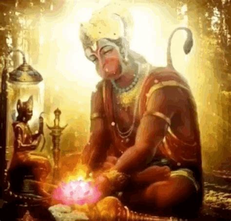 Lord Hanuman GIF Lord Hanuman Flowers Discover Share GIFs