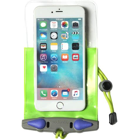 Aquapac Waterproof Smartphone Case Plus Size Lime Green 353