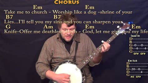 Am em my church offers no absolutes. Take Me To Church (Hozier) Banjo Cover Lesson with Chords ...