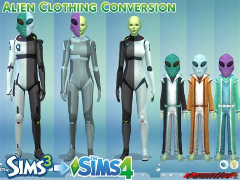 Sims3 To Sims4 Alien Clothing Conversion By Gauntlet101010 On