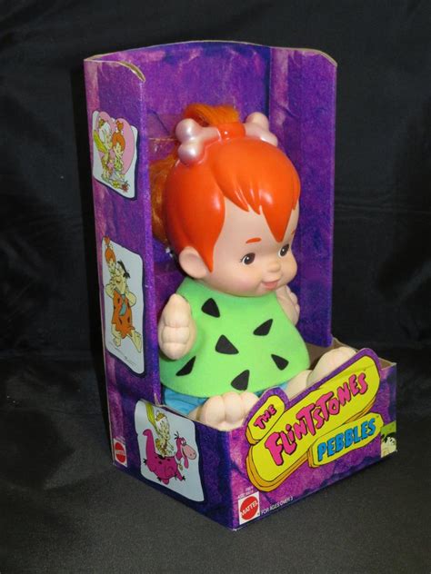 1993 Mattel Hanna Barbera The Flintstones Pebbles Plush Doll