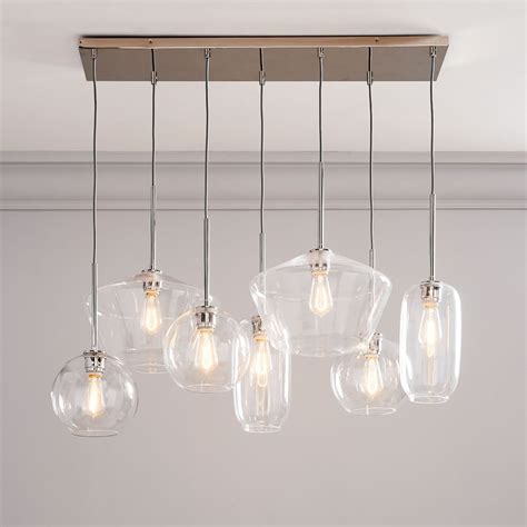 Shop glass globe chandelier online at www.aliexpress.com. Sculptural Glass 7-Light Multi Chandelier - Clear (47 ...