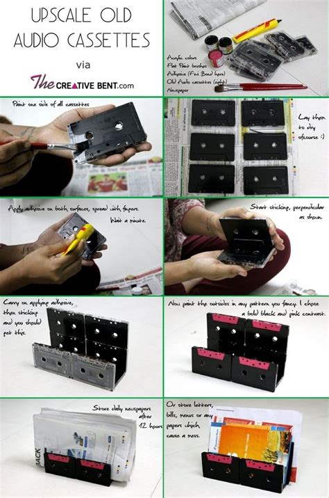 The Instructions For How To Make An Old Cassette Case