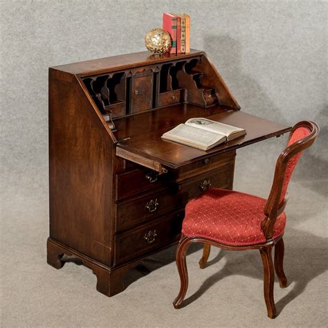 Antique Bureau Writing Desk Mahogany Edwardian Antiques Atlas