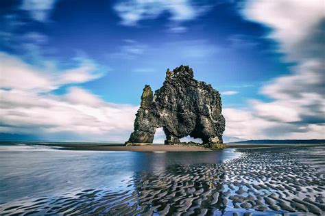 Panoramic Elephant Rock Iceland Camping In Iceland