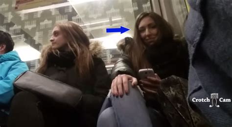 Guy Hides Camera On His Crotch Catches Multiple Women Staring At His Bulge On The Train