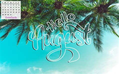 August Wallpaper Background Summer Vibes And Vacation Themes