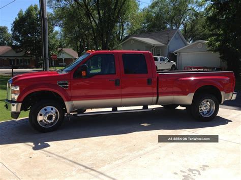 2008 Ford F 450 Lariat Crew Cab 4x4 With Factory 6 4 Diesel Under