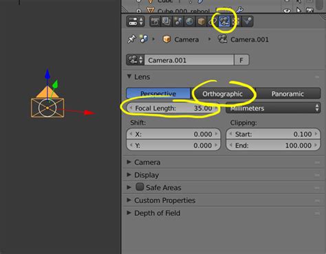 How To Change Camera From Perspective To Orthographic Blender Stack