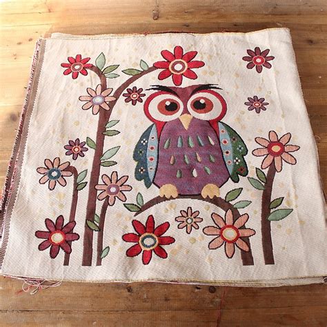 Bird Owl Rural Household Sofa Cushion Quilt Pillows Fabric Cloth Mat 4848cm In Fabric From Home