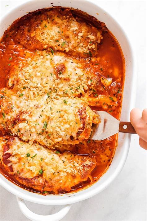 Here we served it with sauteed kale, but you can easily fancify it by serving the chicken on. Mozzarella Parmesan Chicken Casserole Recipe - Best ...