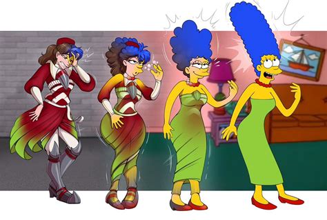 Marge Simpson Tg Tf Anime Guys Hunter Anime Cartoon Art
